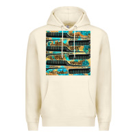 Sandshell Hairdresser Parting Comb With Leopard And Glitter Seamless Pattern Bbs Premium Hoodie - BundleAndBundleShop