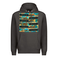 Smoke Hairdresser Parting Comb With Leopard And Glitter Seamless Pattern Bbs Premium Hoodie - BundleAndBundleShop