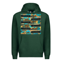Sports Green Hairdresser Parting Comb With Leopard And Glitter Seamless Pattern Bbs Premium Hoodie - BundleAndBundleShop