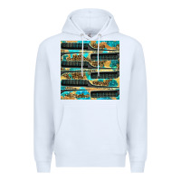 White Hairdresser Parting Comb With Leopard And Glitter Seamless Pattern Bbs Premium Hoodie - BundleAndBundleShop