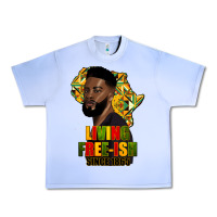 Grape Ice juneteenth living freeish since 1865 Urban Heavy Tee - HRA Design Shop