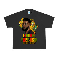 Pigment Black juneteenth living freeish since 1865 Urban Heavy Tee - HRA Design Shop