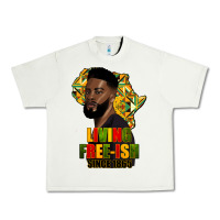 Pistachio juneteenth living freeish since 1865 Urban Heavy Tee - HRA Design Shop