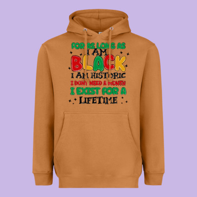 Black  Lifetime Heavyweight Hoodie Designed By Maliassmallbusiness
