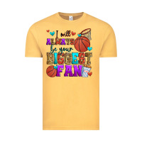 Vintage Mustard i will always be your biggest fan basketball Vintage Tee - Zillion Design Studio