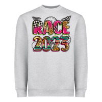 Heather Grey race 2023 Heavyweight Sweatshirt - Zillion Design Studio