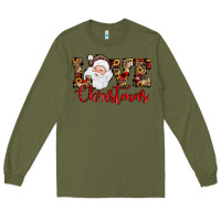 Army Green Love Christmas Santa Long Sleeve Tee - JahusDesignShop