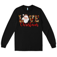 Black Love Christmas Santa Long Sleeve Tee - JahusDesignShop