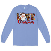 Colony Blue Love Christmas Santa Long Sleeve Tee - JahusDesignShop