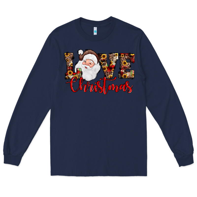 Love Christmas Santa Long Sleeve Tee by JahusDesignShop | Teevron