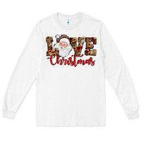 White Love Christmas Santa Long Sleeve Tee - JahusDesignShop