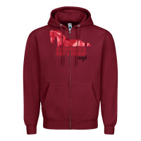 Burgundy Everybody's Got A Horse Neigh Zipper Hoodie - Bettercallsaul