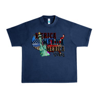 Navy Merica Merica Merica vibes 4th of july Urban Heavy Tee - CowGirlArtShop
