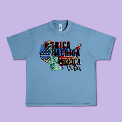 Merica Merica Merica Vibes 4th Of July Urban Heavy Tee Designed By Cowgirlartshop