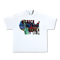 White Merica Merica Merica vibes 4th of july Urban Heavy Tee - CowGirlArtShop