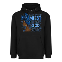 Black even in the midst of may storm afro woman Heavyweight Hoodie - MaliasSmallBusiness