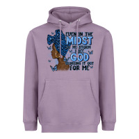 Lavender even in the midst of may storm afro woman Heavyweight Hoodie - MaliasSmallBusiness