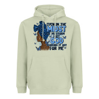 Matcha even in the midst of may storm afro woman Heavyweight Hoodie - MaliasSmallBusiness
