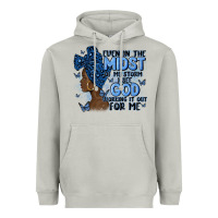 Even In The Midst Of May Storm Afro Woman Heavyweight Hoodie | Teevron