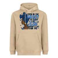 Mushroom even in the midst of may storm afro woman Heavyweight Hoodie - MaliasSmallBusiness