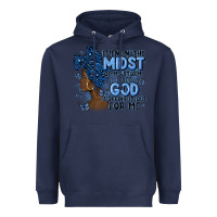 Navy even in the midst of may storm afro woman Heavyweight Hoodie - MaliasSmallBusiness