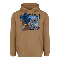 Toasted Coconut even in the midst of may storm afro woman Heavyweight Hoodie - MaliasSmallBusiness