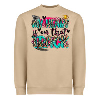 Mushroom my heart is on that track Heavyweight Sweatshirt - Zillion Design Studio