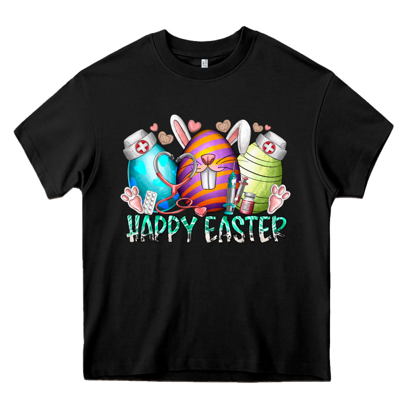 Happy Easter Day Eggs Nurse Heavy Core Tee by RacoonDesign | Teevron