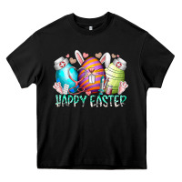 Black happy easter day eggs nurse Heavy Core Tee - RacoonDesign