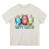 Cream happy easter day eggs nurse Heavy Core Tee - RacoonDesign
