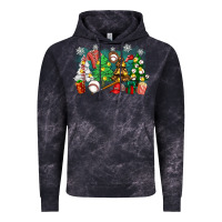 Cloud Black christmas trees with baseball Vintage Hoodie - Zillion Design Studio