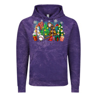 Cloud Purple christmas trees with baseball Vintage Hoodie - Zillion Design Studio