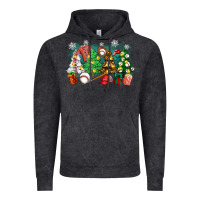 Vintage Black christmas trees with baseball Vintage Hoodie - Zillion Design Studio