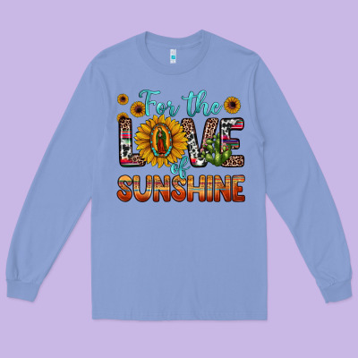 For The Love Of Sunshine Sunflower Our Lady Of Guadalupe Long Sleeve Tee Designed By Jahusdesignshop