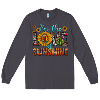 Smoke for the love of sunshine sunflower our lady of guadalupe Long Sleeve Tee - JahusDesignShop