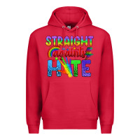 Cardinal Straight Againts Hate Premium Hoodie - BundleAndBundleShop