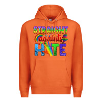 Carrot Straight Againts Hate Premium Hoodie - BundleAndBundleShop