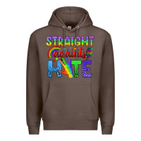 Coffee Straight Againts Hate Premium Hoodie - BundleAndBundleShop