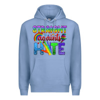 Colony Blue Straight Againts Hate Premium Hoodie - BundleAndBundleShop