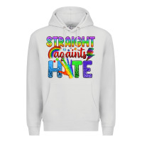 Dove Grey Straight Againts Hate Premium Hoodie - BundleAndBundleShop