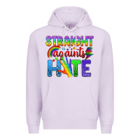 Lilac Straight Againts Hate Premium Hoodie - BundleAndBundleShop