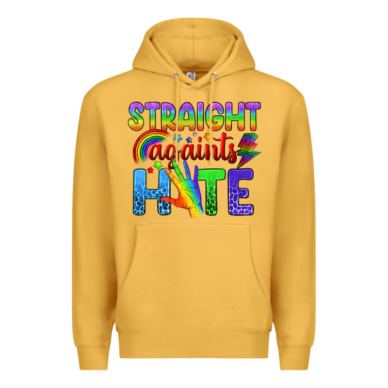 Straight Againts Hate Premium Hoodie by BundleAndBundleShop | Teevron