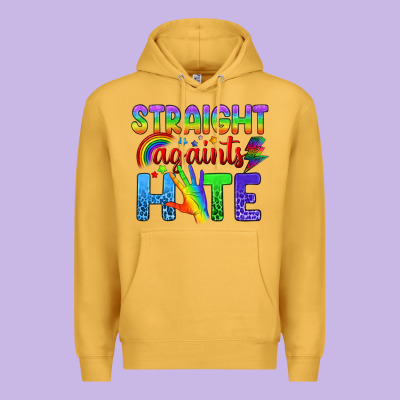 Straight Againts Hate Premium Hoodie Designed By Bundleandbundleshop