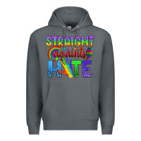 Rock Straight Againts Hate Premium Hoodie - BundleAndBundleShop
