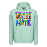Seafoam Straight Againts Hate Premium Hoodie - BundleAndBundleShop