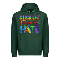 Sports Green Straight Againts Hate Premium Hoodie - BundleAndBundleShop