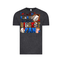 Vintage Black i will always be your biggest fan baseball Vintage Tee - Zillion Design Studio