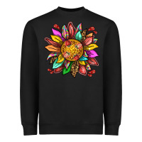 Black strawberry sunflower Heavyweight Sweatshirt - texasbilliewilder