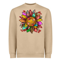 Strawberry Sunflower Heavyweight Sweatshirt | Teevron