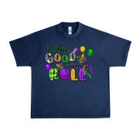 Navy let the good times roll Urban Heavy Tee - FaDigitalArtStudio